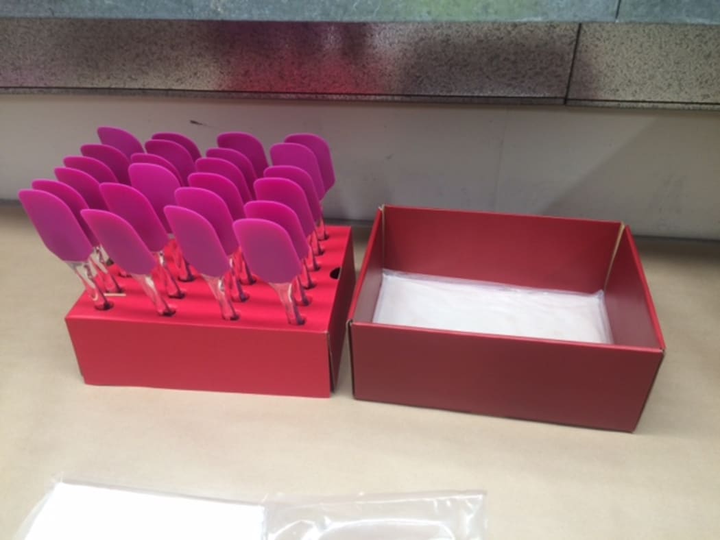 The pallet of spatula sets contained methamphetamine with an estimated street value of $20m, Customs said.