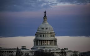 WASHINGTON, DC - MARCH 01: The U.S. Capitol building is seen at sunset ahead of President Joe Biden's first State of the Union address to Congress on March 1, 2022 in Washington, DC.
