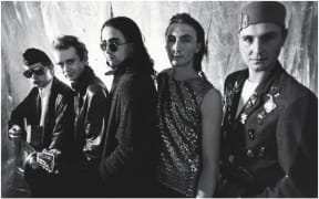 The Headless Chickens in 1987: Chris Matthews, Michael Lawry, Grant Fell, Bevan Sweeney, Rupert E Taylor