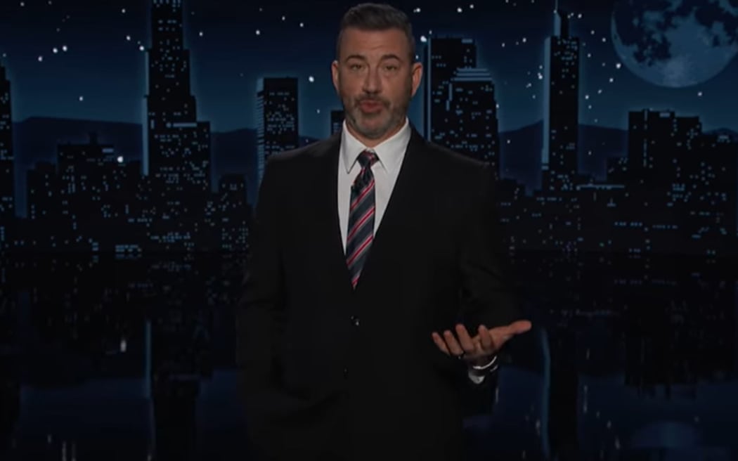 American late-night host Jimmy Kimmel returned to his show today after being suspended last week.