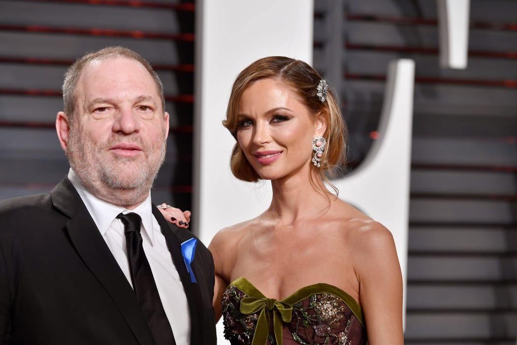 Harvey Weinstein and Georgina Chapman in 2017.