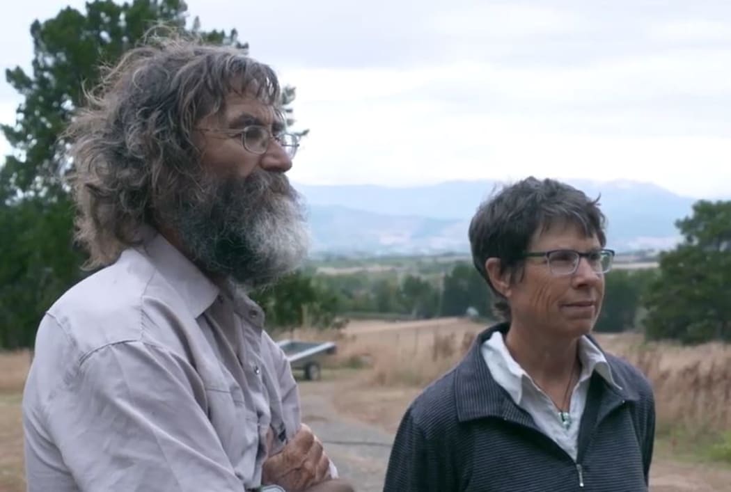 Redwood Valley resident Colin Garnett and Carol Hulse.