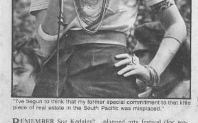 Pioneering New Zealand feminist, activist and former Green MP Sue Kedgley, pictured in 1972.