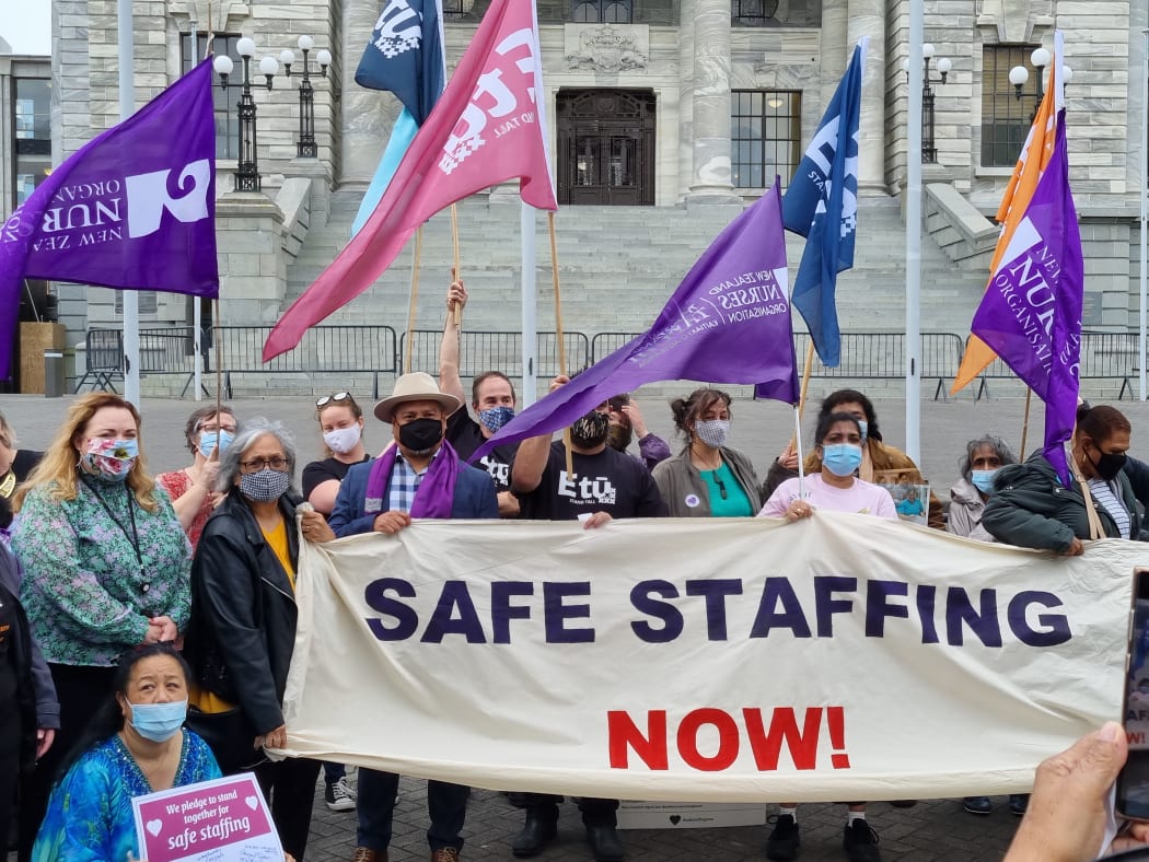 Aged care workers are calling for enforceable minimum staff numbers.