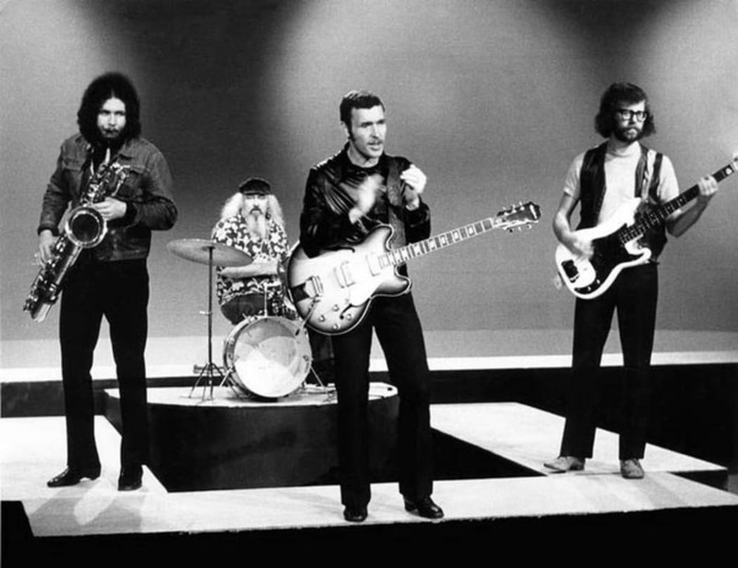Max Merritt and The Meteors, Adelaide, 1969 L to R: Bob Bertles, Stewart Speer, Max Merritt, Yuk Harrison.