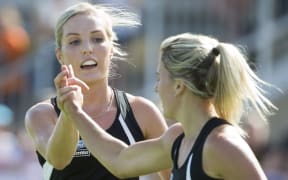 Sophie Cocks congratulates Gemma Flynn.