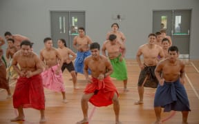 St Paul's Samoan Group practice their Fa'ataupati for Polyfest 2018.