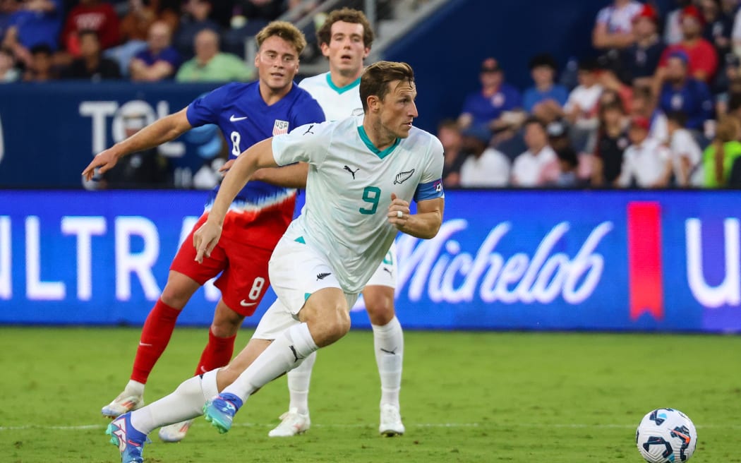 New Zealand captain Chris Wood in action against USA, Cincinnati, 2024.