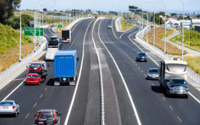 The newly-opened Kapiti Expressway.