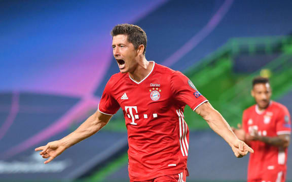 Bayern Munich's Polish striker Robert Lewandowski.