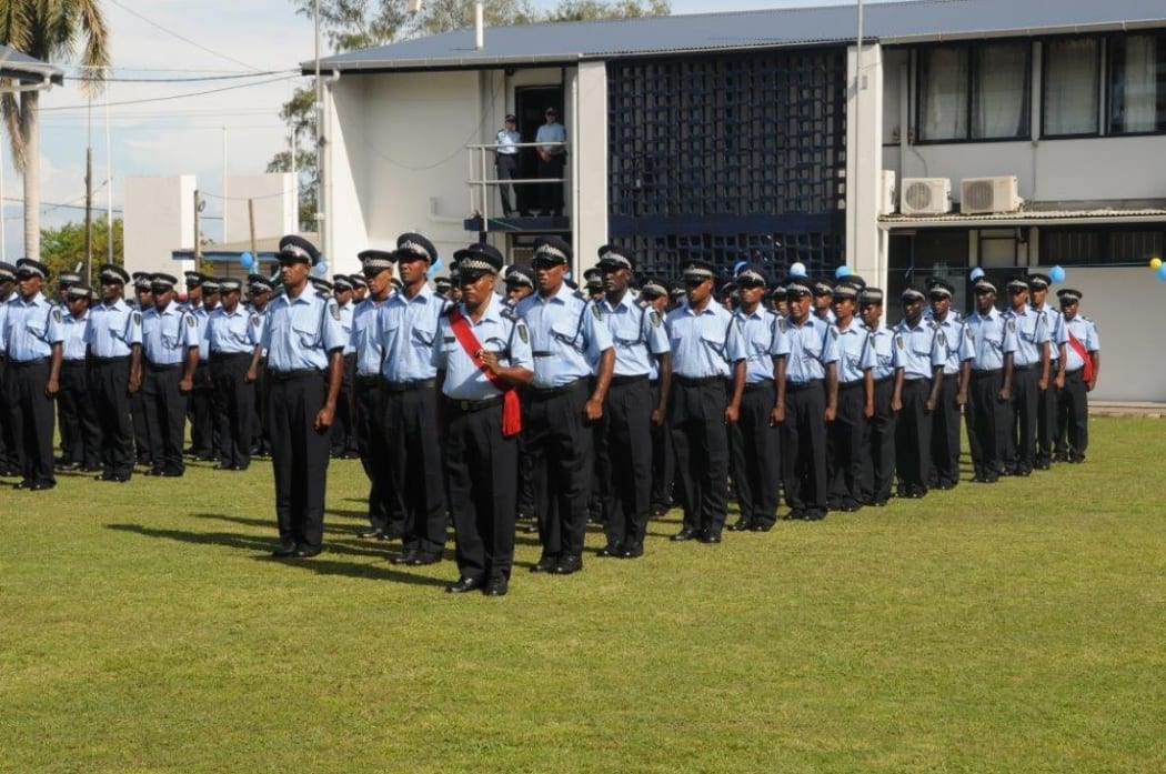 New graduates from the Royal Solomon Islands Police Force Academy. December 2015