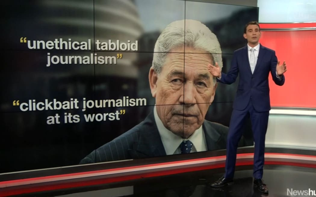 Winston Peters media criticism.