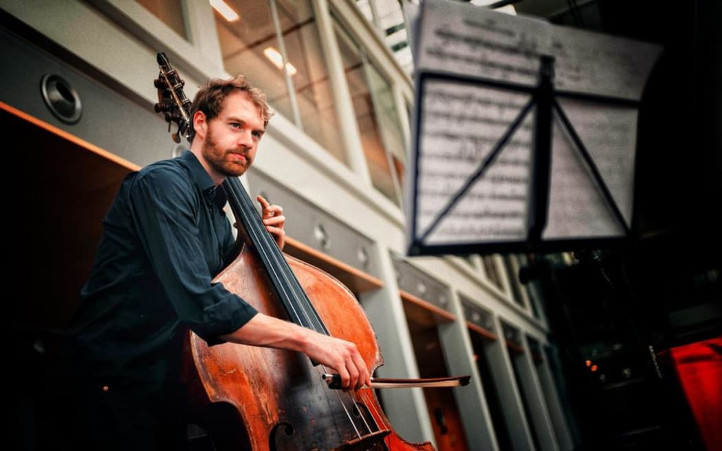 Double bassist Louis van der Mespel