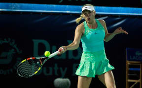 Caroline Wozniacki has been eliminated from the ASB Classic.