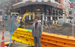 Sunny Kaushal outside the bar and restaurant he runs, The Shakespeare.