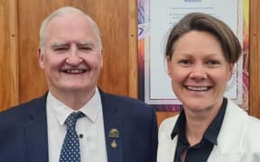 Deputy chair Neil Walker (left) and his boss, chair Charlotte Littlewood
