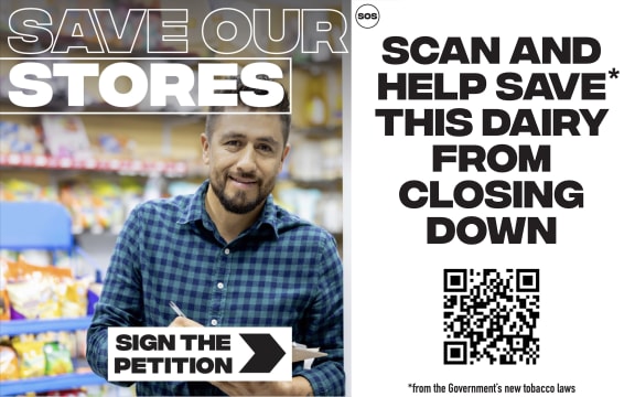 Images from the Save Our Stores campaign