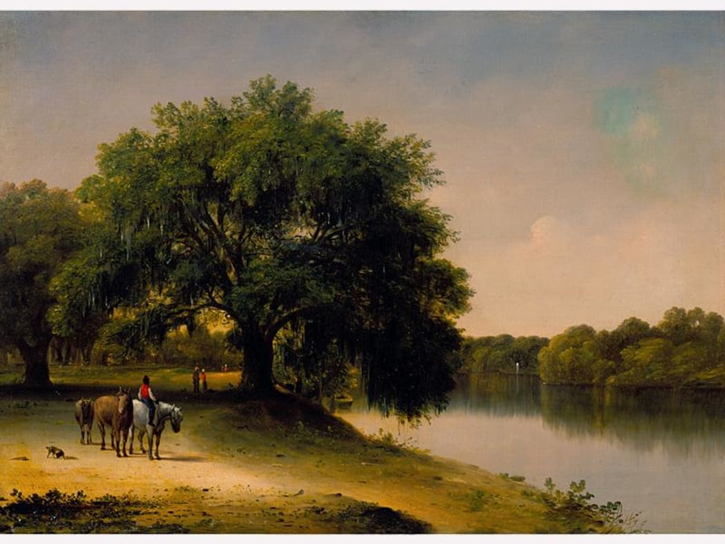 River Plantation, painted by Thomas Addison Richards in Georgia in the 1840s.