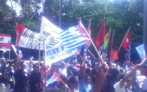 March in support of West Papua in Vanuatu's Port Vila