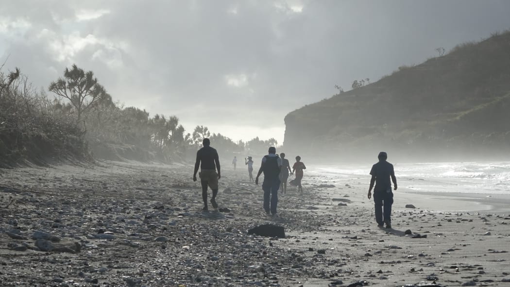 Many of the islands in the Shepherds group were very difficult to land on making getting relief supplies safely ashore a treacherous task.