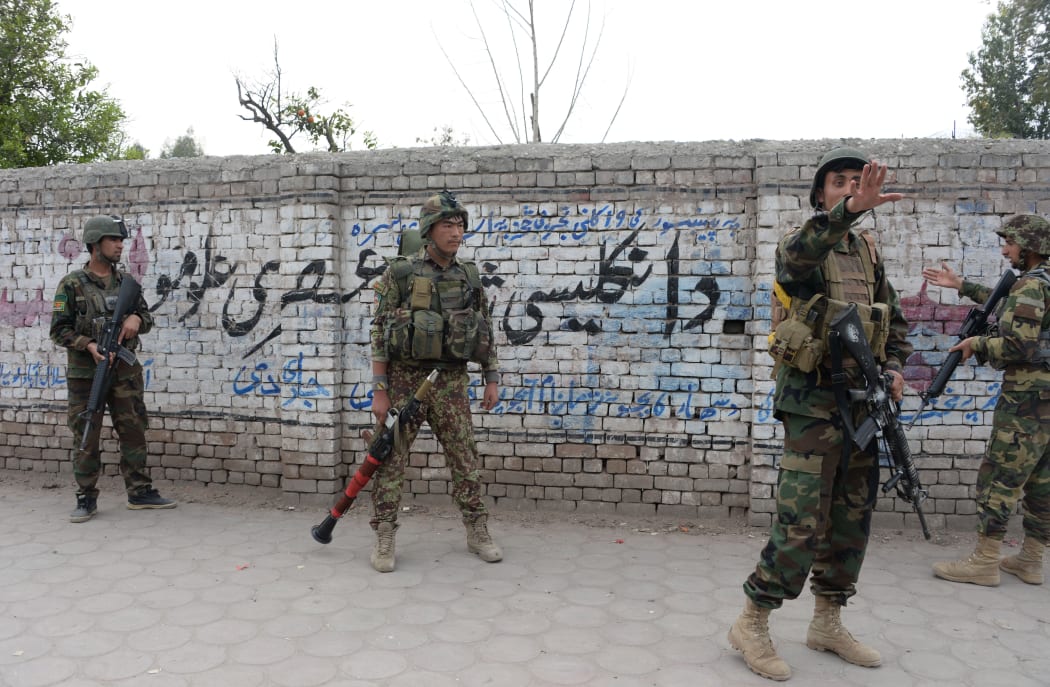 Afghan National Army soldiers in Jalalabad.