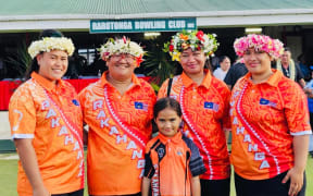 A lawn bowls team for the 2024 Cook Islands Games.