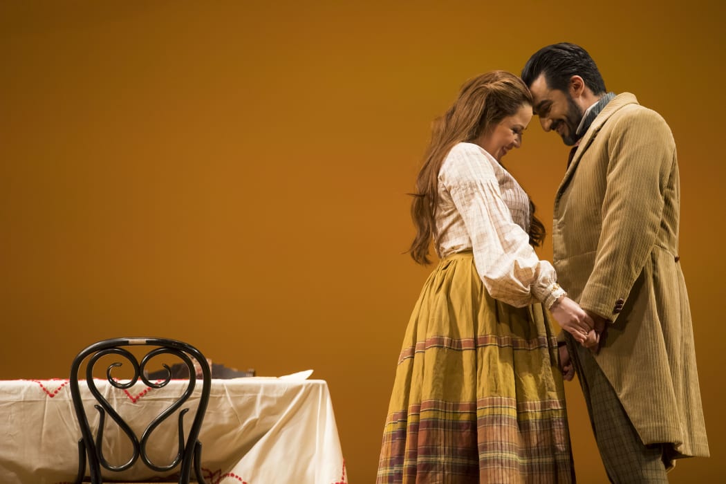 Alisa Kolosova & Charles Castronovo in Eugene Onegin at Chicago Lyric Opera