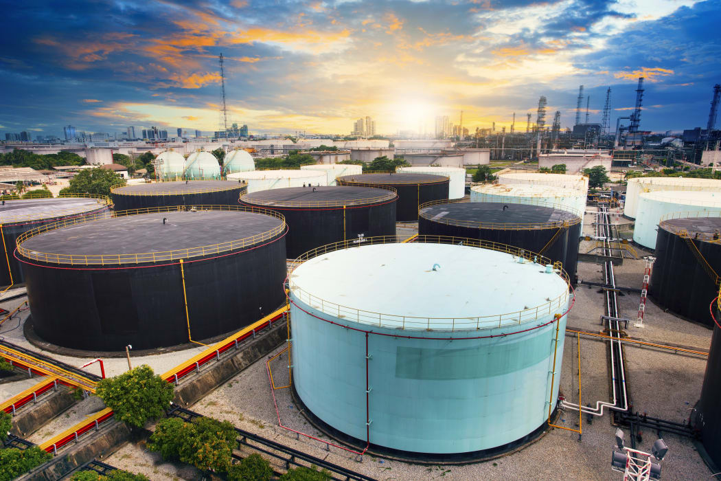 Oil storage tanks