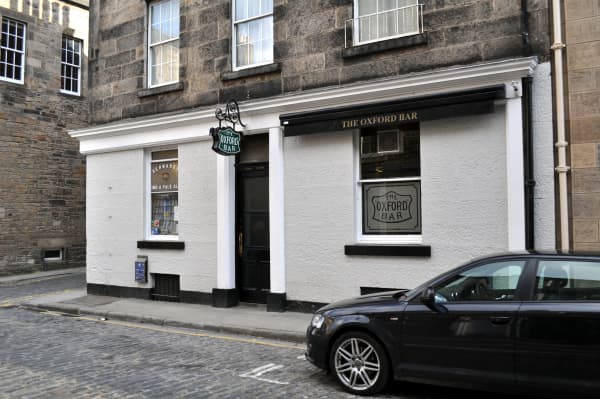 The Oxford Bar - aka The Ox - is John Rebus's favourite pub in Edinburgh, and also frequented by his creator Ian Rankin.
