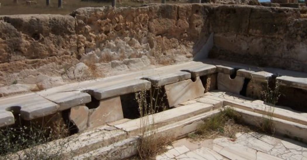 Roman latrines from Lepcis Magna in Libya