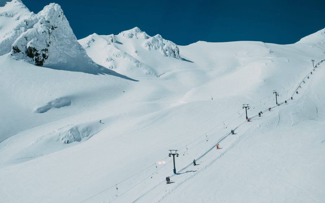 Whakapapa Skifield on Mount Ruapehu.