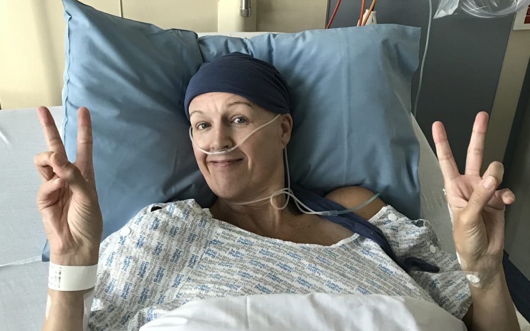 Former Canterbury Flame and Bahrain netball captain Kelly Hutton is in good spirits after surgery for ovarian cancer at Christchurch Women's Hospital last month.