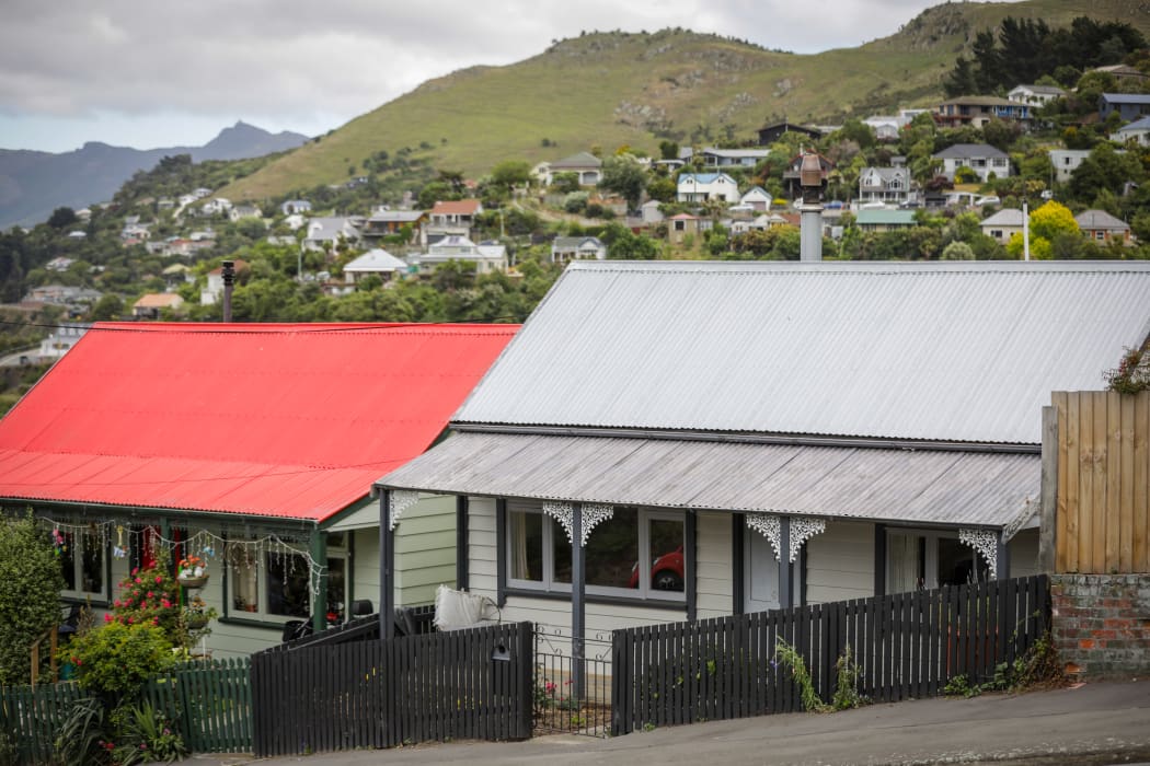 Houses around Lyttelton area in Christchurch