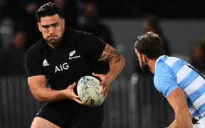 Codie Taylor playing against the Pumas in Nelson.