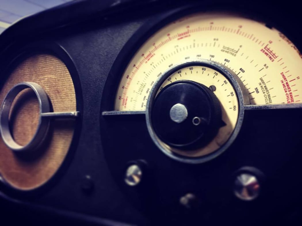 A shortwave receiver constructed by the Ecko company, England c 1940.