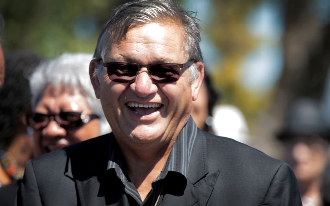 270114. Photo Diego Opatowski / Radio NZ. The Maori King, Tuheitia at Ratana Pa.