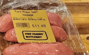 PNP Farms Butchery angus beef sausages.