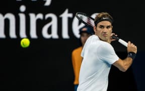 Roger Federer at the Australian Open.