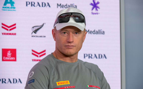 Lunar Rossa helmsman Jimmy Spithill.