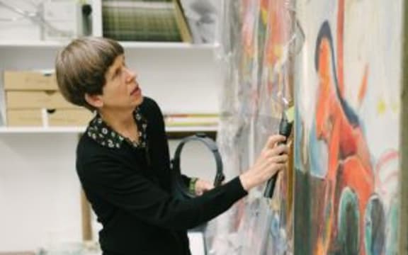 Gallery staff Sarah Hillary