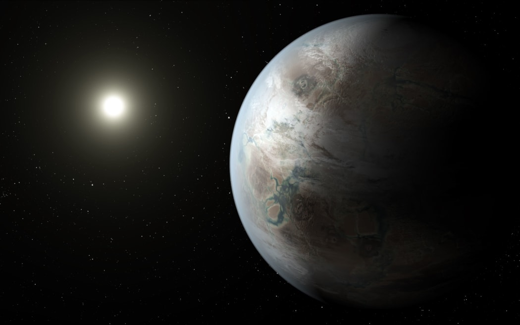 Artist's concept of Kepler-452b, the first almost Earth-size world to be found in the habitable zone of star similar to our sun.