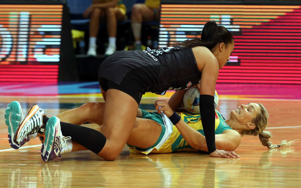 Maria Tutaia tackles Julie Corletto