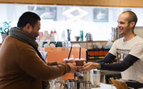 Trade School Kitchen café manager Kirk Hodgson (right).
