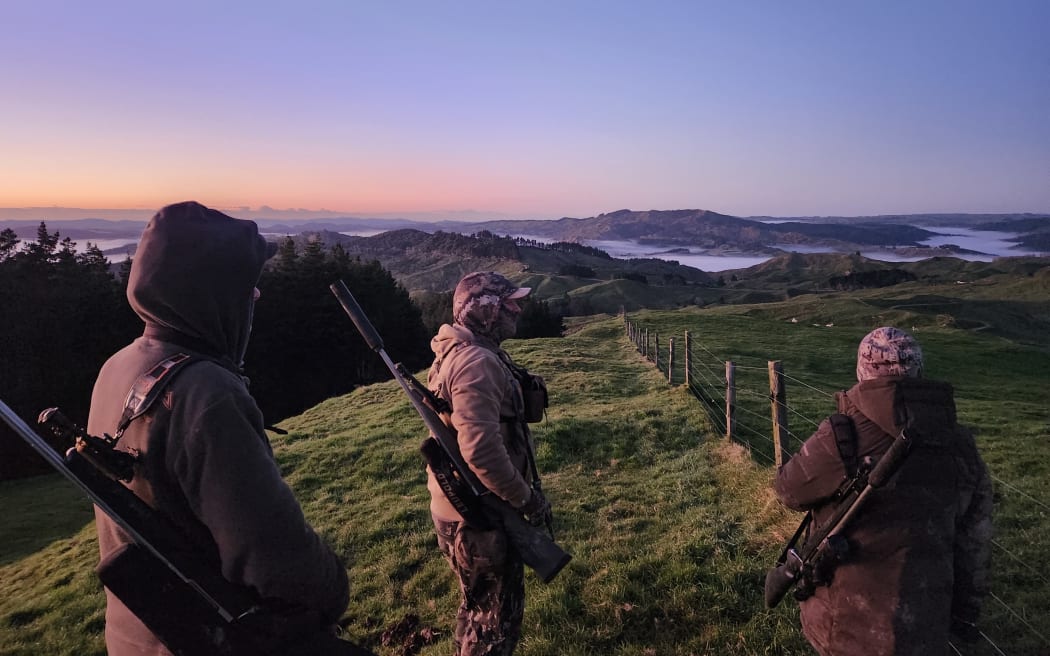 Setting out hunting at dawn