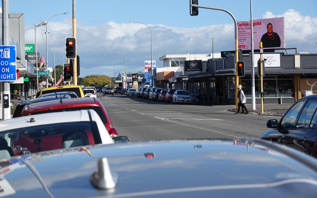 The old State Highway 1 through Ōtaki is much quieter than it was before the expressway opened.