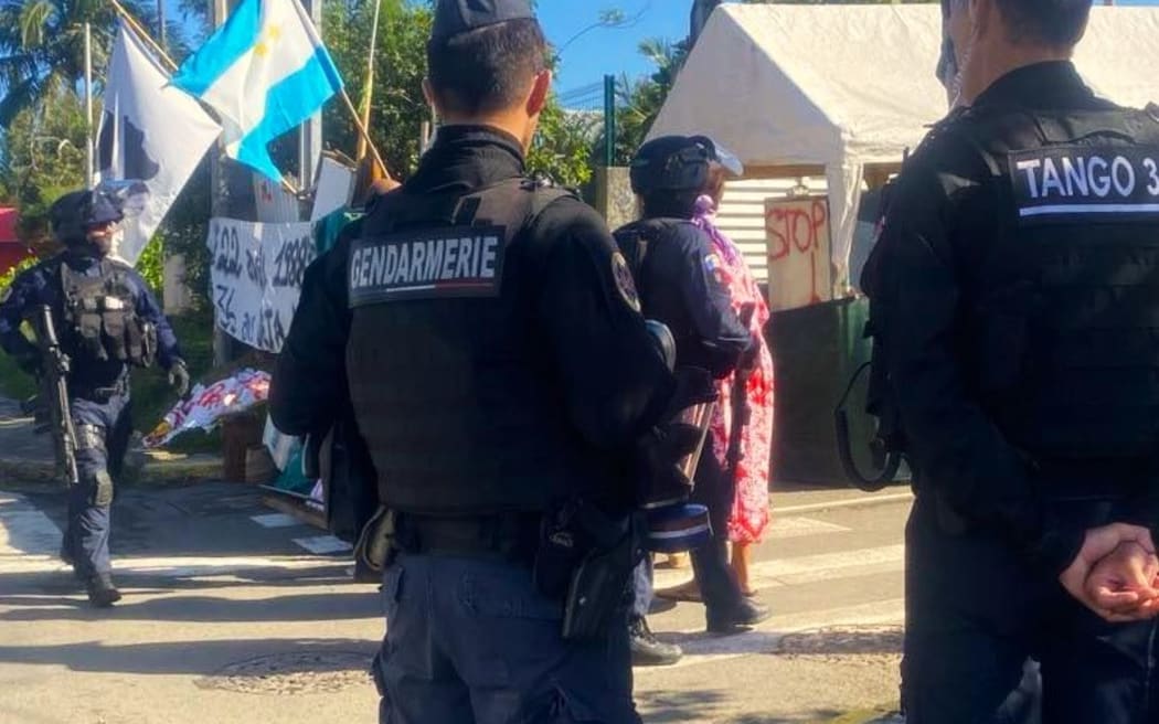 The entire Magenta district of Noumea was cordoned off on Wednesday - photo RRB