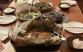 Sam Low's feast for Ali Wong and her family.