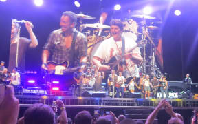 Bruce Springsteen and audience