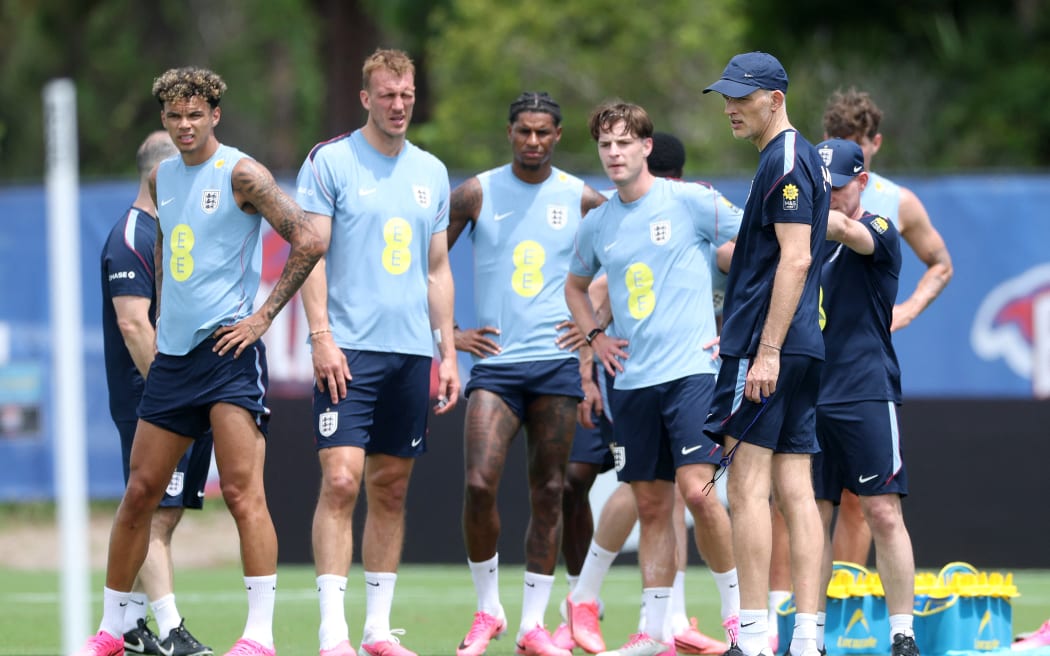 Football: England coach Thomas Tuchel shrugs off pitch worries ahead of All  Whites game | RNZ News