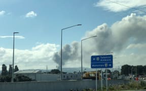 Scrap yard fire in Papakura